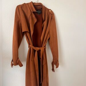 Women's Brown Trench Coat- Size Small